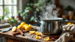 Zitronenschale mit Zimt aufkochen: Was das Hausmittel bewirkt