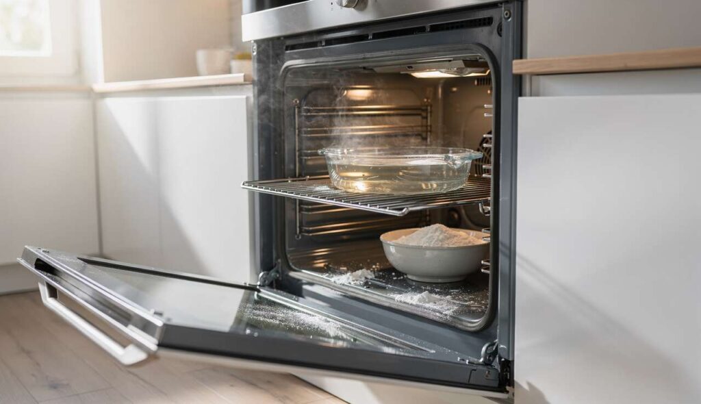 Backofen reinigen ohne Chemie: Die Dampf-Natron-Methode in 20 Minuten
