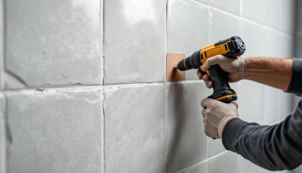 Bohrloch in Fliese ohne Riss: Die Kreppband-Methode, die Fliesenleger verwenden