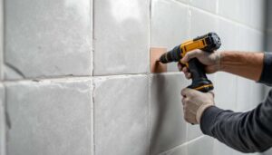 Bohrloch in Fliese ohne Riss: Die Kreppband-Methode, die Fliesenleger verwenden