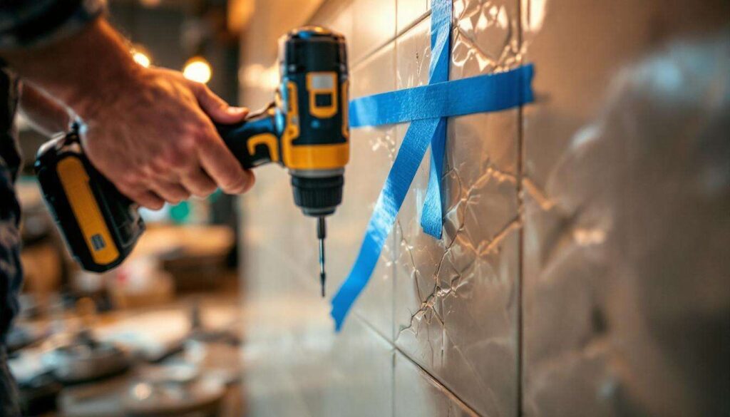 Fliesen bohren ohne Bruch: Warum Profis immer Klebeband verwenden